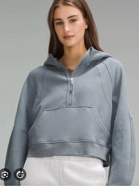 lululemon athletica Women's Half-Zip Hooded Pullover - Belgian Blue